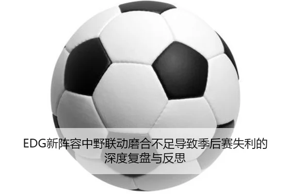 EDG新阵容中野联动磨合不足导致季后赛失利的深度复盘与反思